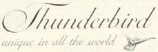 1962 Thunderbird script - unique in all the world