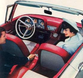 Red and White Vinyl Interior (trim code 9X)