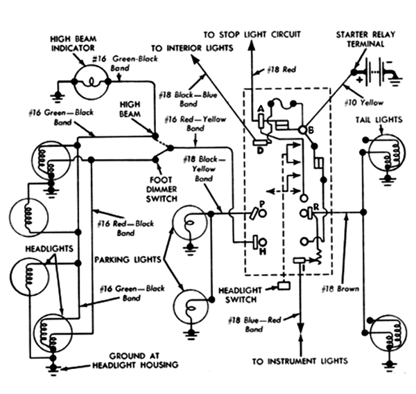 74 Ford Truck Headlight Switch Wiring